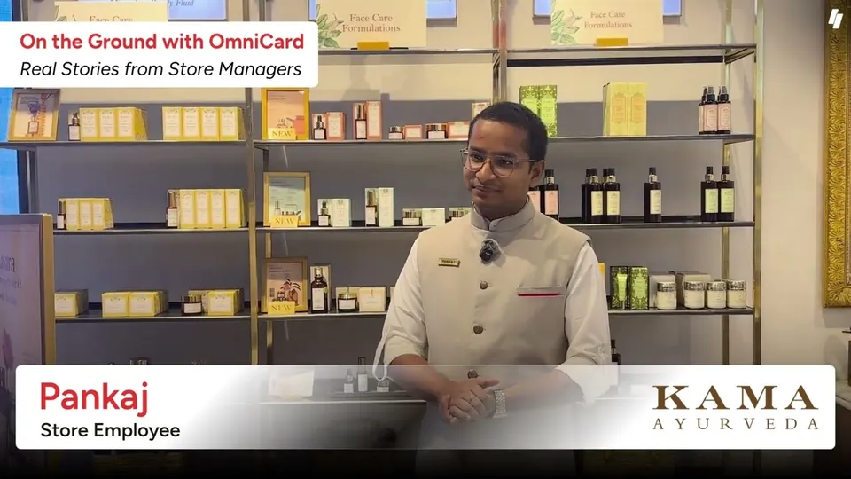 Pankaj, Store Employee at Kama Ayurveda, in the store