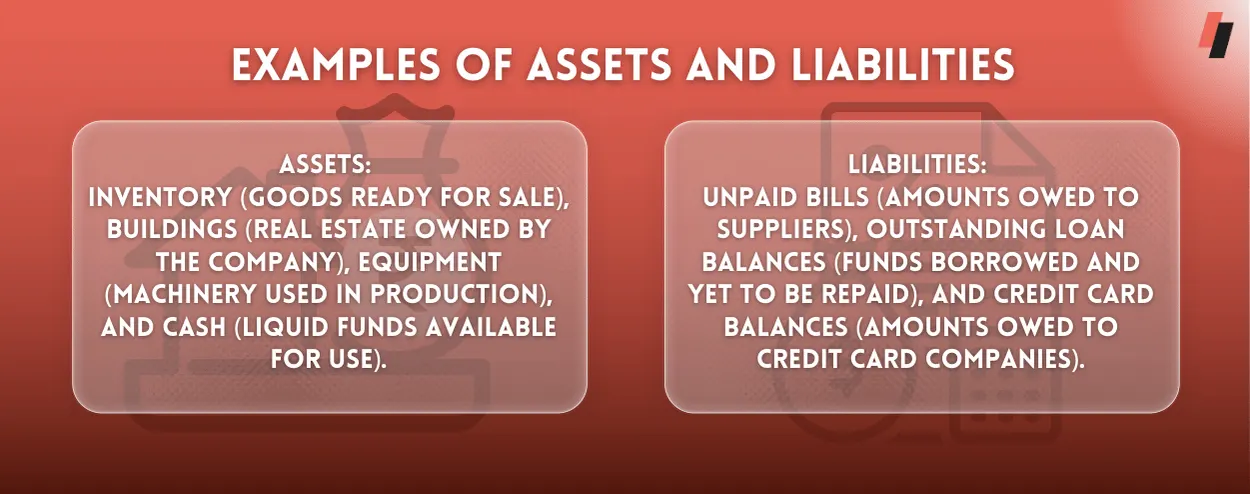 examples of assets and liabilities