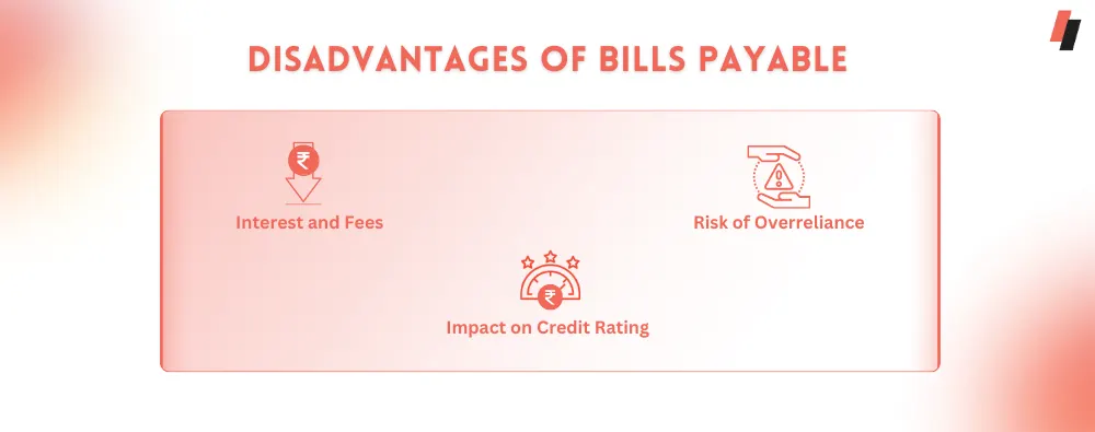 Disadvantages of Bills Payable
