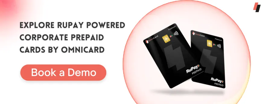 OmniCard corporate prepaid card by RuPay for all your expense reporting
