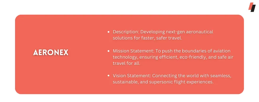 example of a mission statement and vision statement