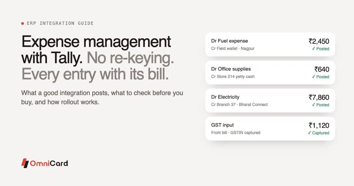Expense Management Software with Tally Integration