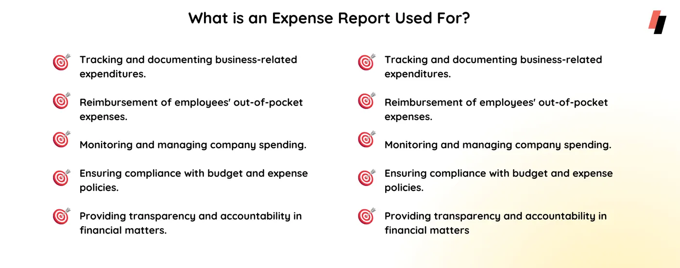 expense report uses, what is expense report used for