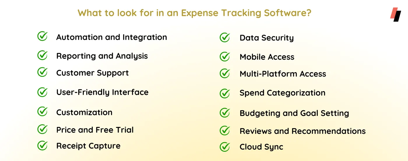 expense tracking software must-haves, key features of expense tracking software