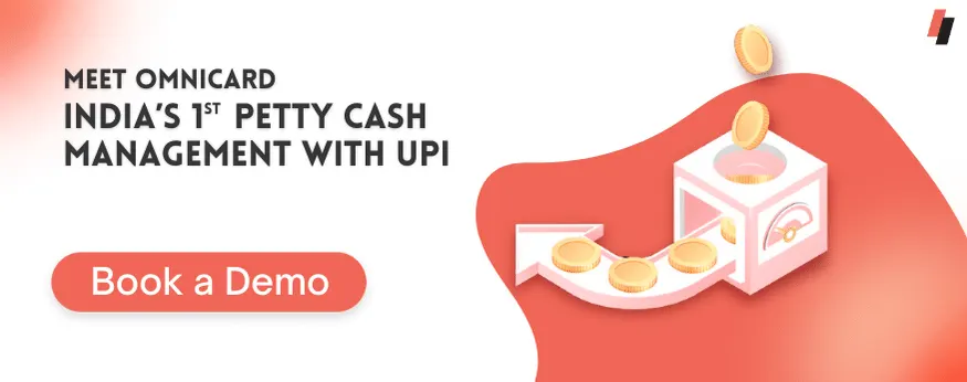 Omincard for the use of a petty cash system