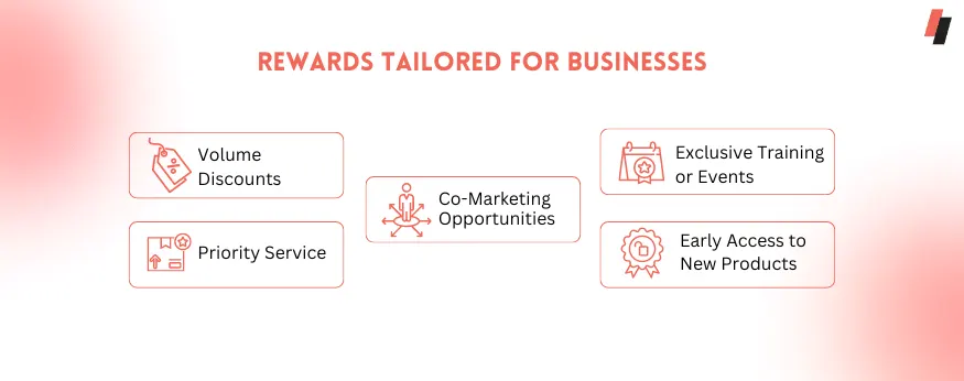 Rewards tailored for businesses