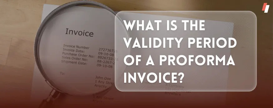 validity of a proforma invoice