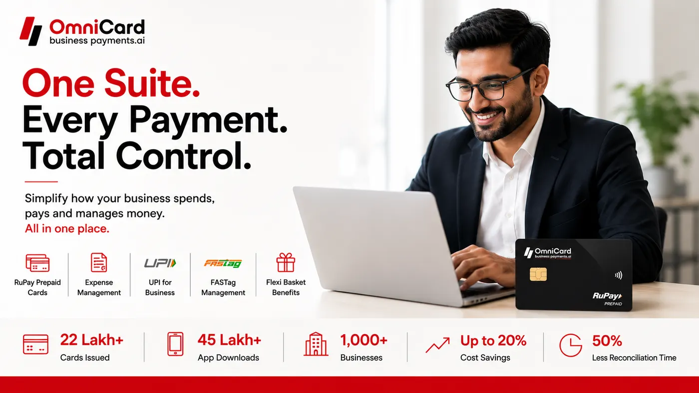 Stop Juggling Multiple Finance Tools, Start Using One Suite: OmniCard