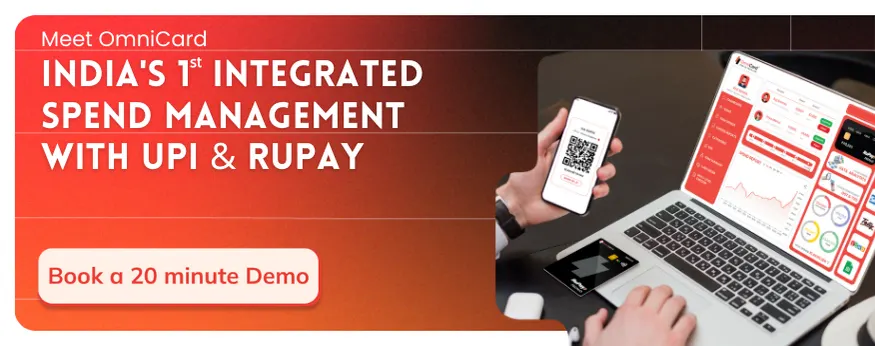OmniCard: Integrated Expense Management with UPI and RuPay, Book a Demo