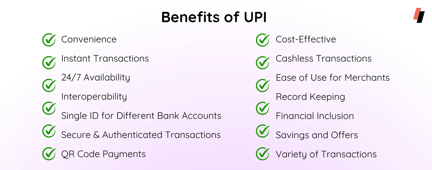 benefits of UPI apps, UPI app benefits