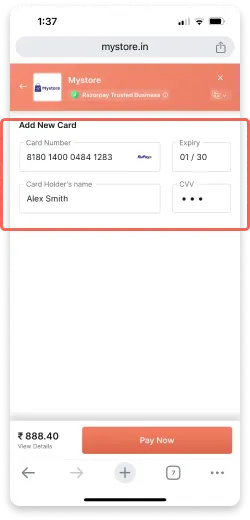 Redeeming the ONDC gift card 3